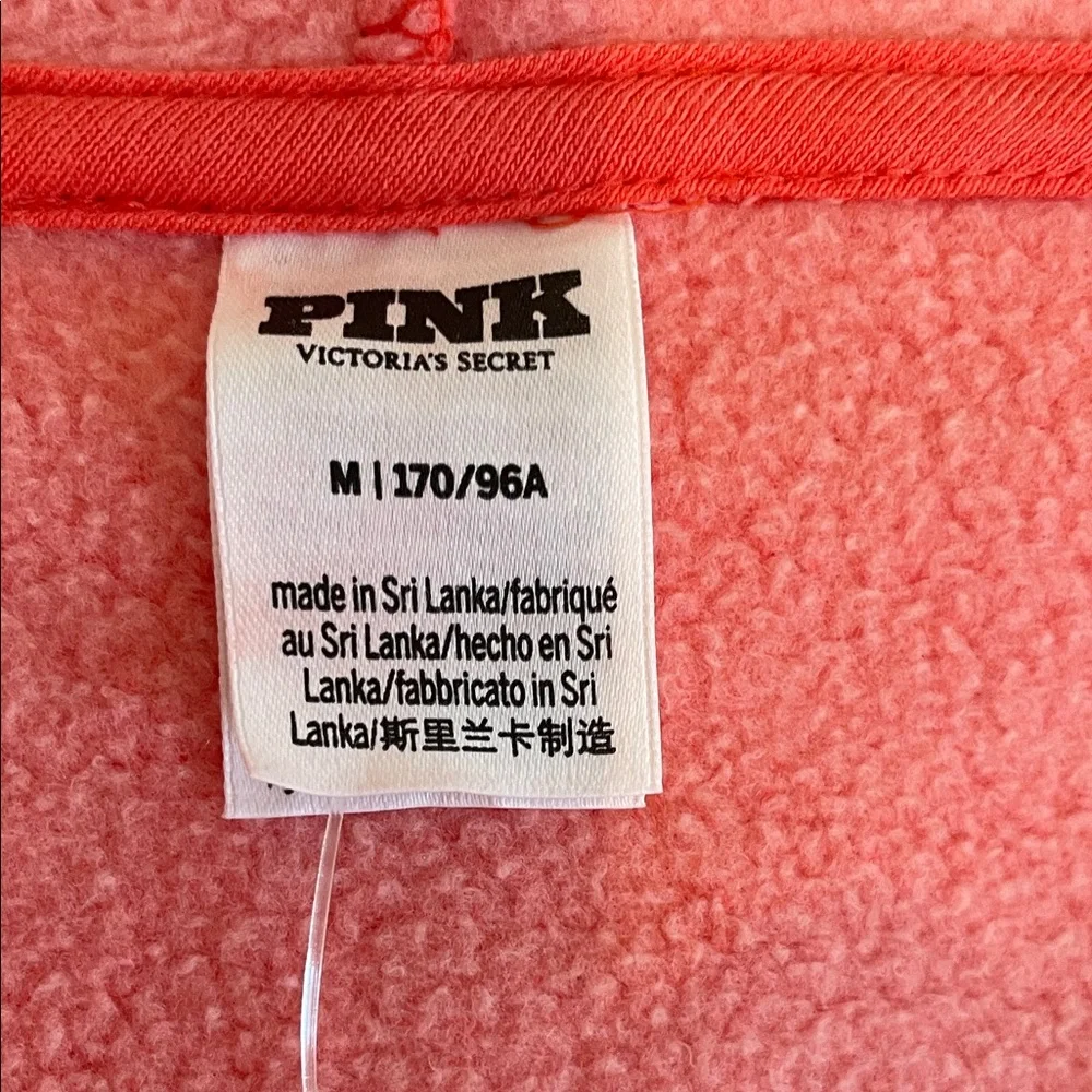 PINK Victoria's Secret Coral Zip-Up Hoodie - Picture 15 of 16